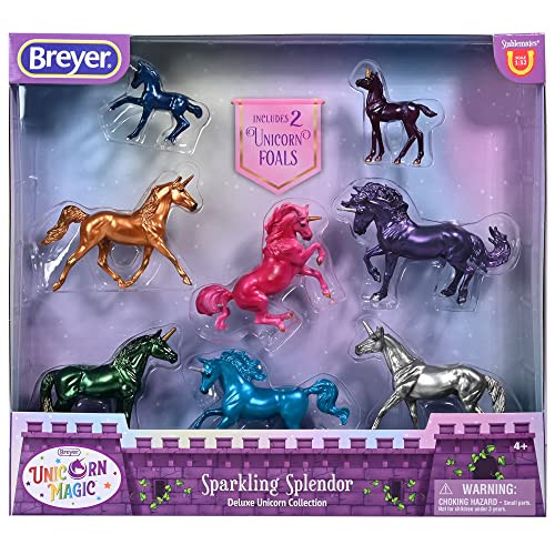 Breyer Horses Stablemates Sparkling Splendor Deluxe Unicorn Set