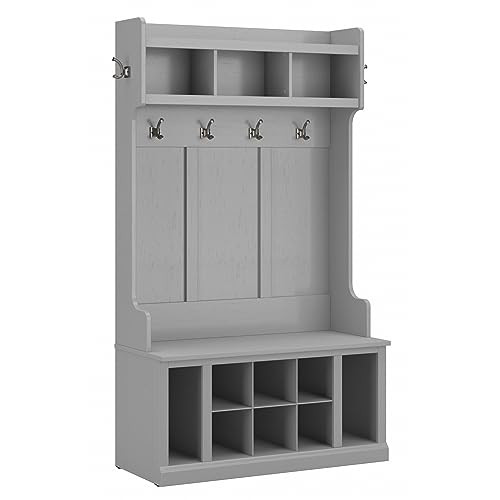 Bush Furniture Woodland Hall Tree and Shoe Storage Bench
