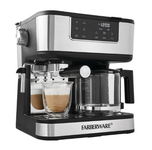 Farberware Dual Brew, 10 Cup Coffee + Espresso Maker