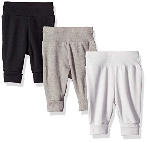 3-Pack Hanes Pants Flexy Soft Knit Pull-on Sweatpants Stretch Joggers for Babies & Toddlers