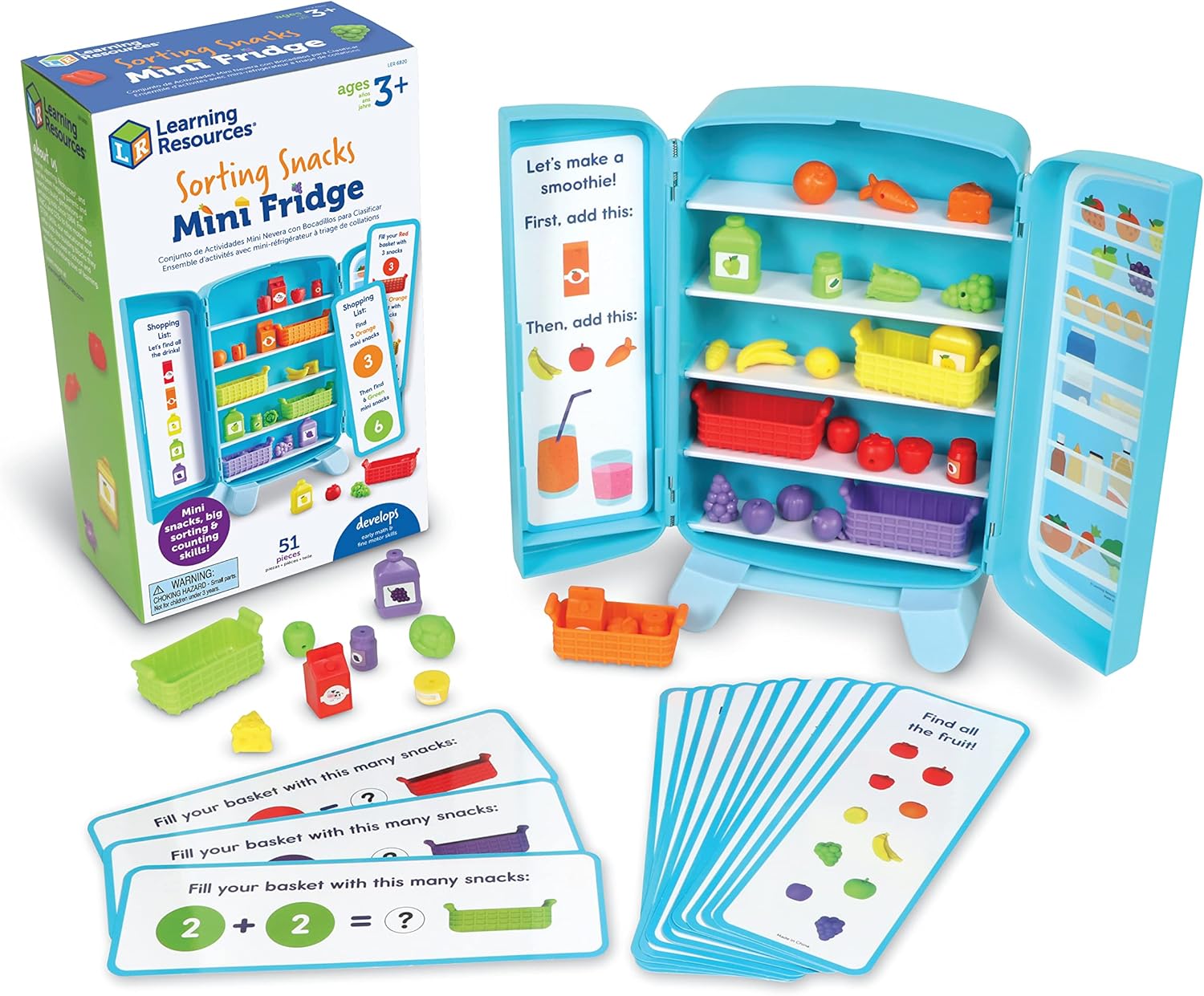 Learning Resources Sorting Snacks Mini Fridge