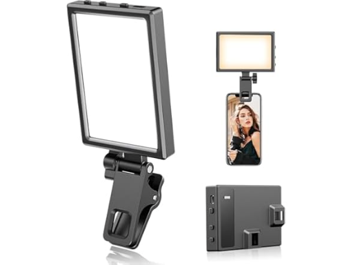UBeesize Rechargeable LED Selfie Light with Clip