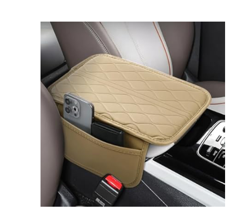 Leather Car Center Console Cover - Many Colors 