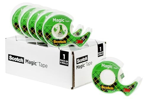 Scotch Magic Invisible Tape with Dispensers - 6 Rolls