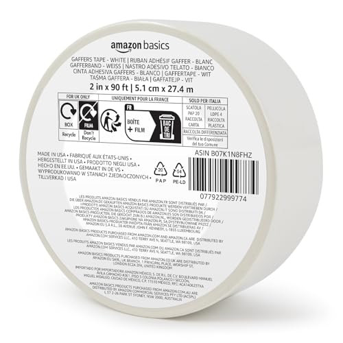 Amazon Basics No Residue Non-Reflective Gaffers Tape