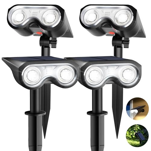 Solar Spot Lights Outdoor 4-Pack