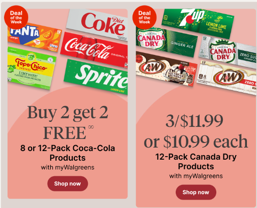 Starts 8/24: Walgreens 12-Pack Soda Deals