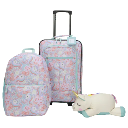 4-Piece Softside Kids Luggage Set