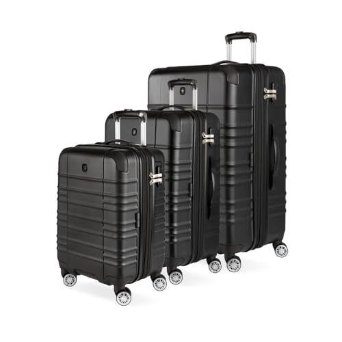 SwissGear 3 PC Pro Expandable Lightweight Spinner with TSA Lock Set