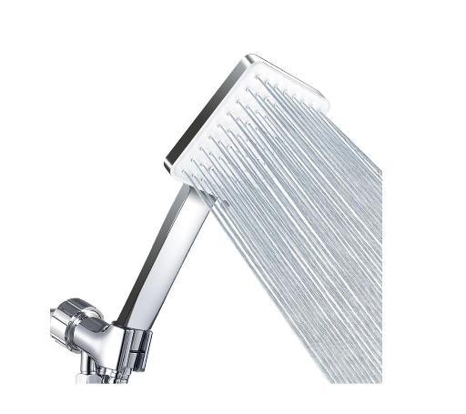 High-Pressure Shower Head with Detachable Square Handheld Shower Head