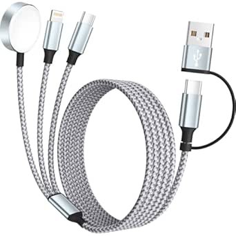 Versatile 3-in-2, 5' Charging Cable