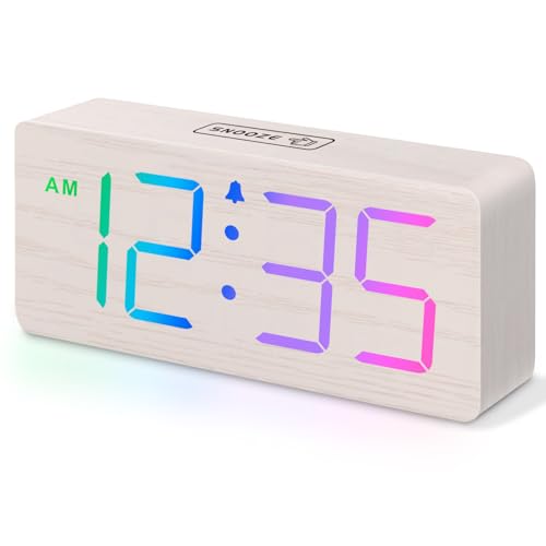 DreamSky Wooden Digital Alarm Clock