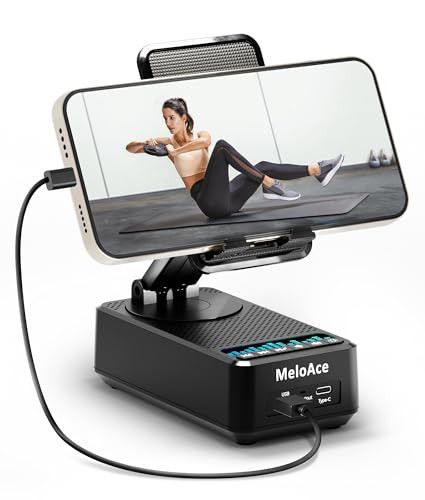 Meloace Phone Stand with Bluetooth Speaker