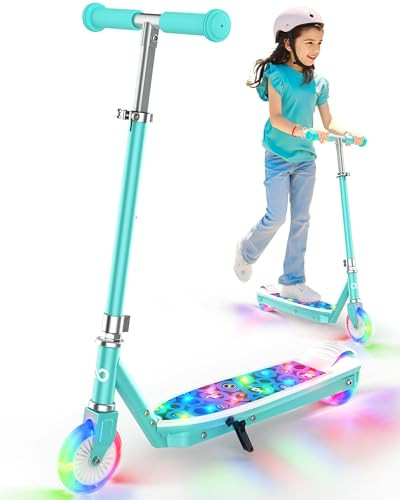 Gyroor Kids Electric Scooter with LED Lights