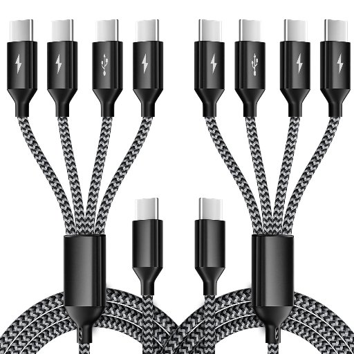 USB-C Splitter Multi-Charging 5' Cables 2-Pack