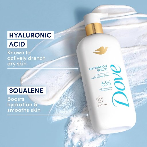 Dove Serum Body Wash Hydration Boost, 18.5 Fl. Oz.