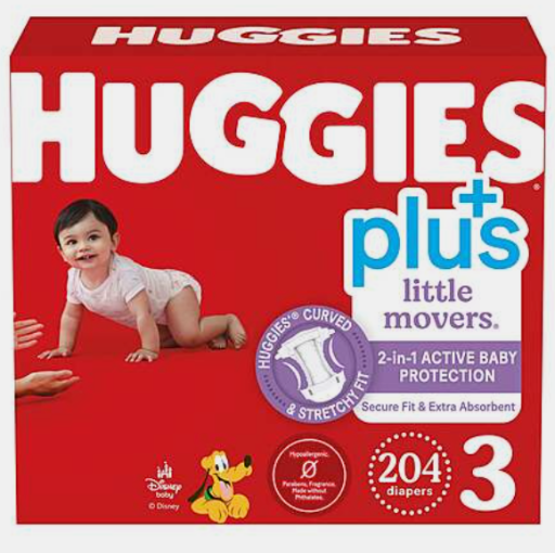 Huggies Plus Little Movers Diapers for Costco Members