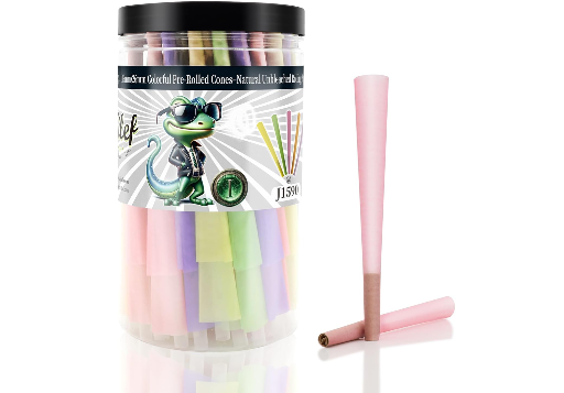 Colorful King Size Pre-Rolled Cones
