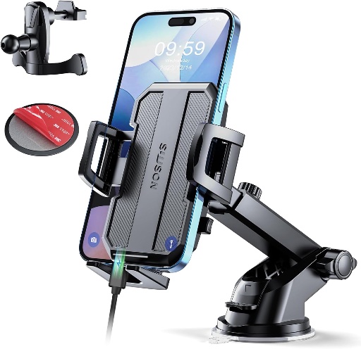 Versatile 3-in-1 Car Phone Holder Mount