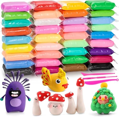 36-Color EDIFON Air Dry Modeling Clay Kit
