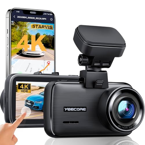 4K Dash Cam with WiFi and GPS