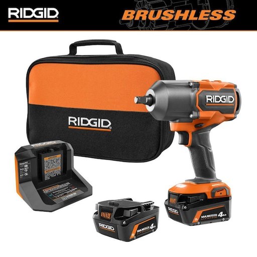 RIDGID 18V Brushless Cordless Impact Wrench Kit