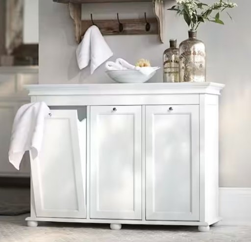 Hampton Harbor Triple Tilt-Out Hamper