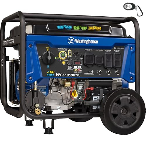 Westinghouse 12500 Peak Watt Tri-Fuel Generator