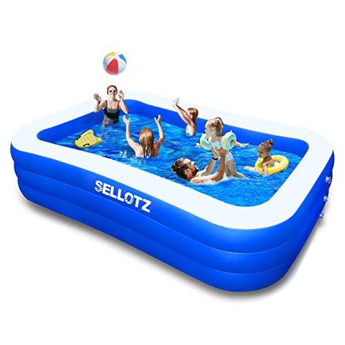 Inflatable Swimming Pool, 120" X 72" X 22"