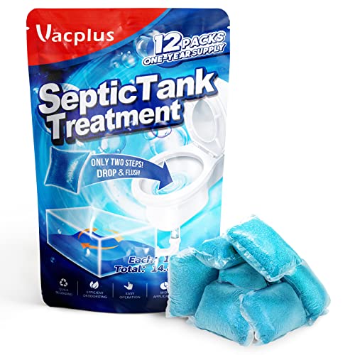 Vacplus Septic Tank Dissolvable Treatment Packs 12-Count