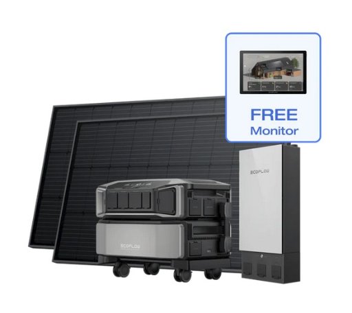 EcoFlow DELTA Pro Ultra Power Kit with Solar Panels and Smart Home Panel