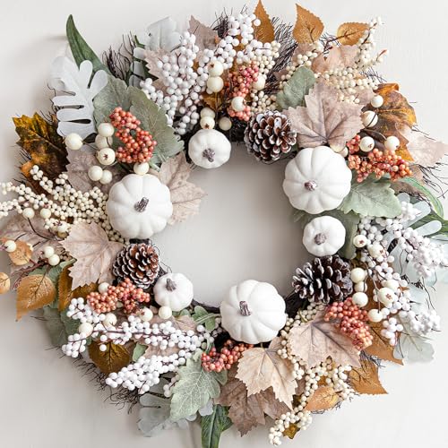 18" Autumn Maple Leaf Wreath