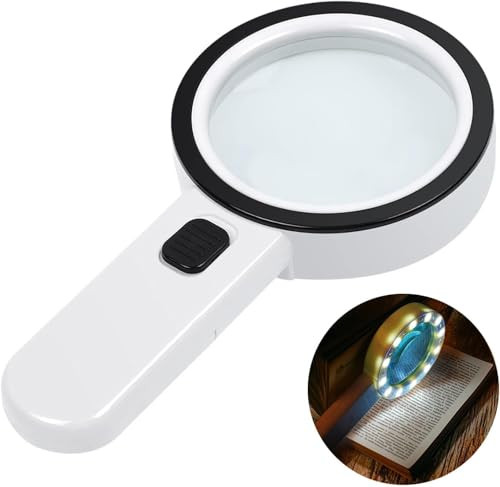 Handheld Magnifying Glass with LED Lights