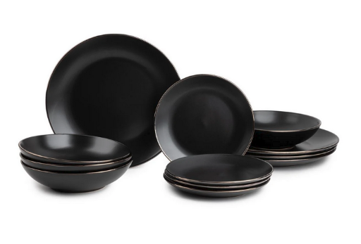 Thyme & Table 12-Piece Stoneware Dinnerware Set