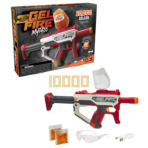 Nerf Pro Gelfire Mythic Full Auto Blaster with 10,000 Gelfire Rounds