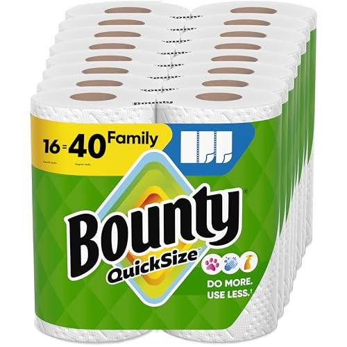 Bounty Quick-Size Paper Towels Family Rolls