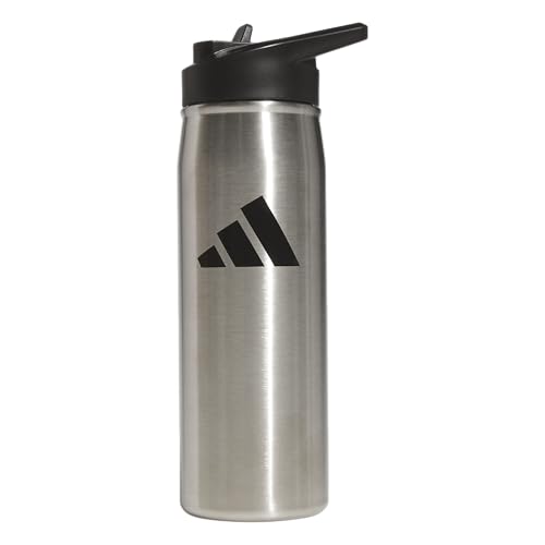 adidas Straw Top Metal Water Bottle 20-Oz