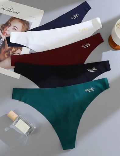 5-Pack Seamless Thongs for Women