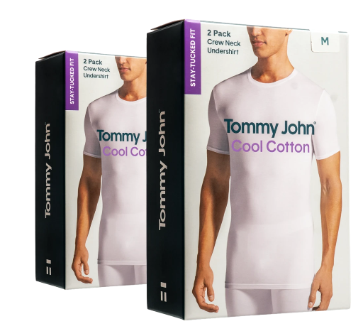 Tommy John Cool Cotton Short Sleeve Crew Neck 4-Pack