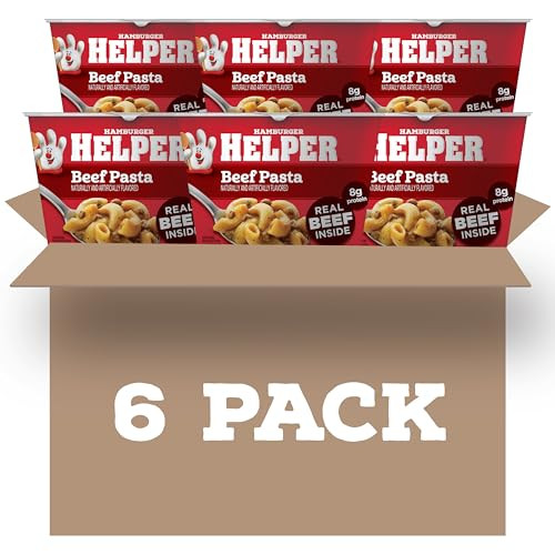 Helper Beef Pasta Microwave Cup, 6-Pack