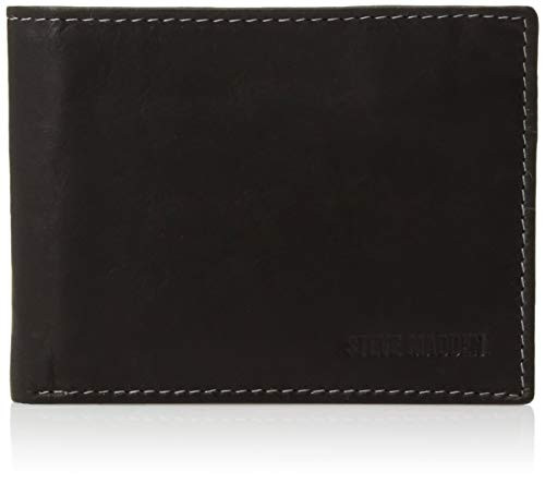 Steve Madden Men's Slim Leather Wallet