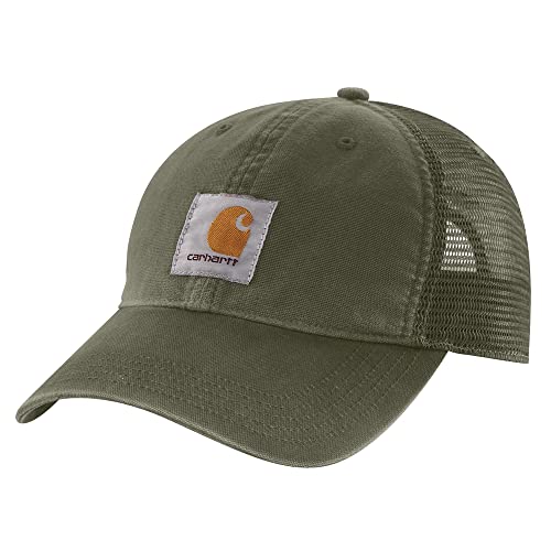 Carhartt Men's Buffalo Sandstone Meshback Cap (Basil)