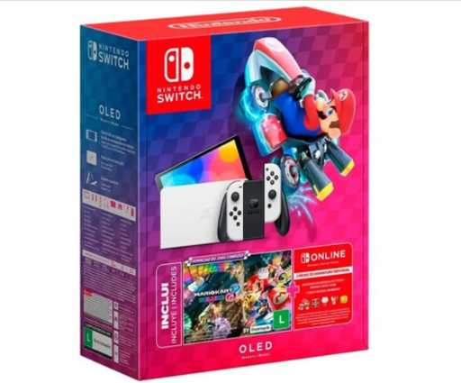Nintendo Switch OLED with Mario Kart 8 Deluxe Bundle