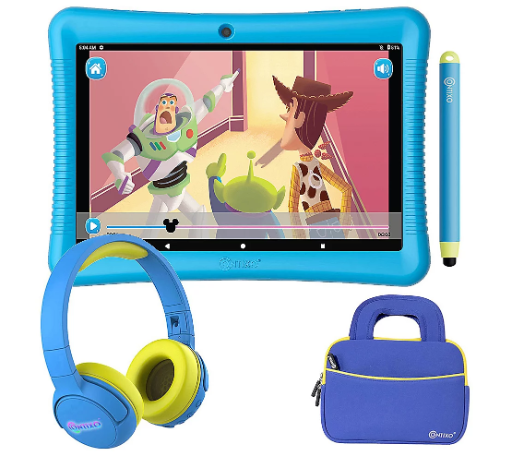 Contixo 10.1" 64GB Kids Tablet Bundle for New QVC Customers