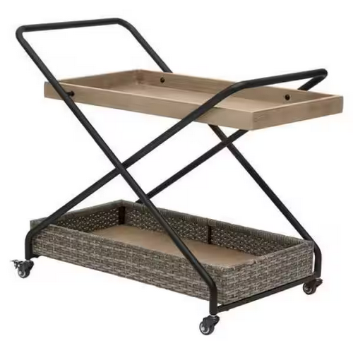 StyleWell Pine River Serving Cart