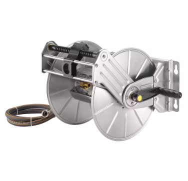Giraffe Tools Stainless Steel Garden Hose Reel