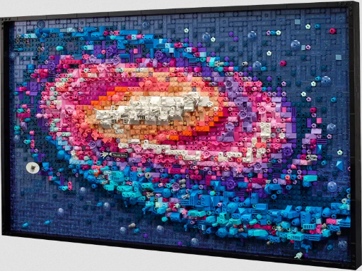 LEGO Art The Milky Way Galaxy and African Savanna Diorama