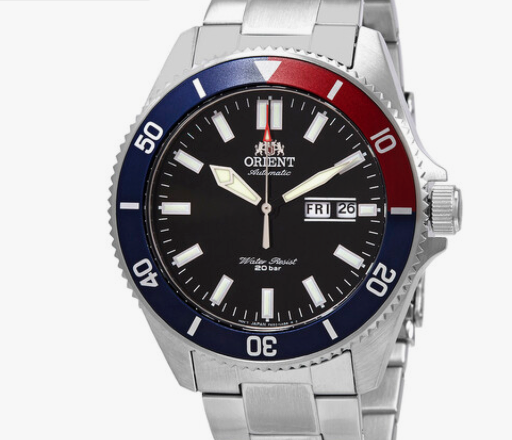 Orient Kanno Automatic Black Dial Pepsi Bezel Men's Watch