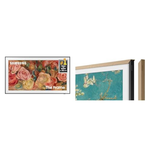 Samsung 4K The Frame 55'' TV with Teak Bezel