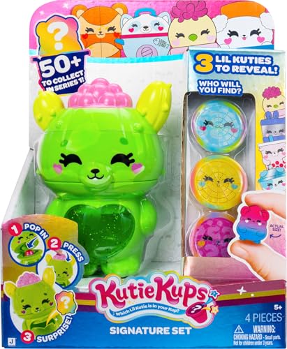 Kutie Kups 4” Cactus Bunny Kutie with 3 Kups